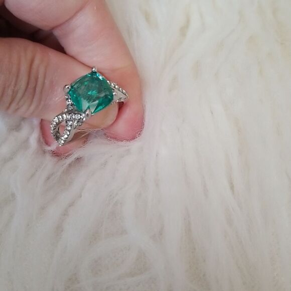 ❤ocean blue ring size 9 - Picture 3 of 7